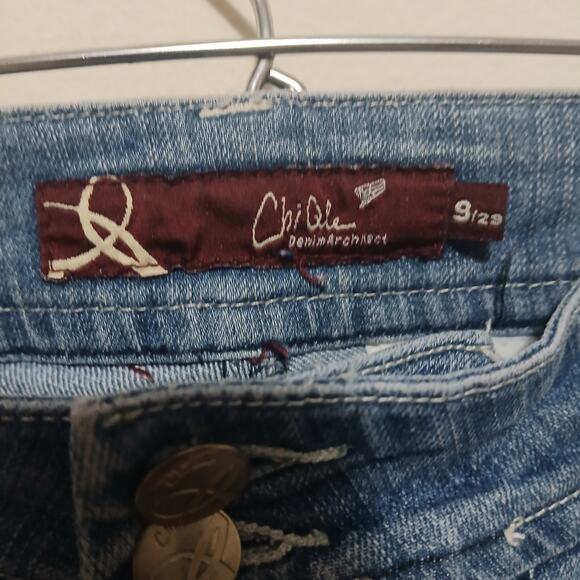 Vintage Y2K Chiqle Wide Leg Denim Jeans Boho Trendy Size 9/29 - Picture 3 of 11